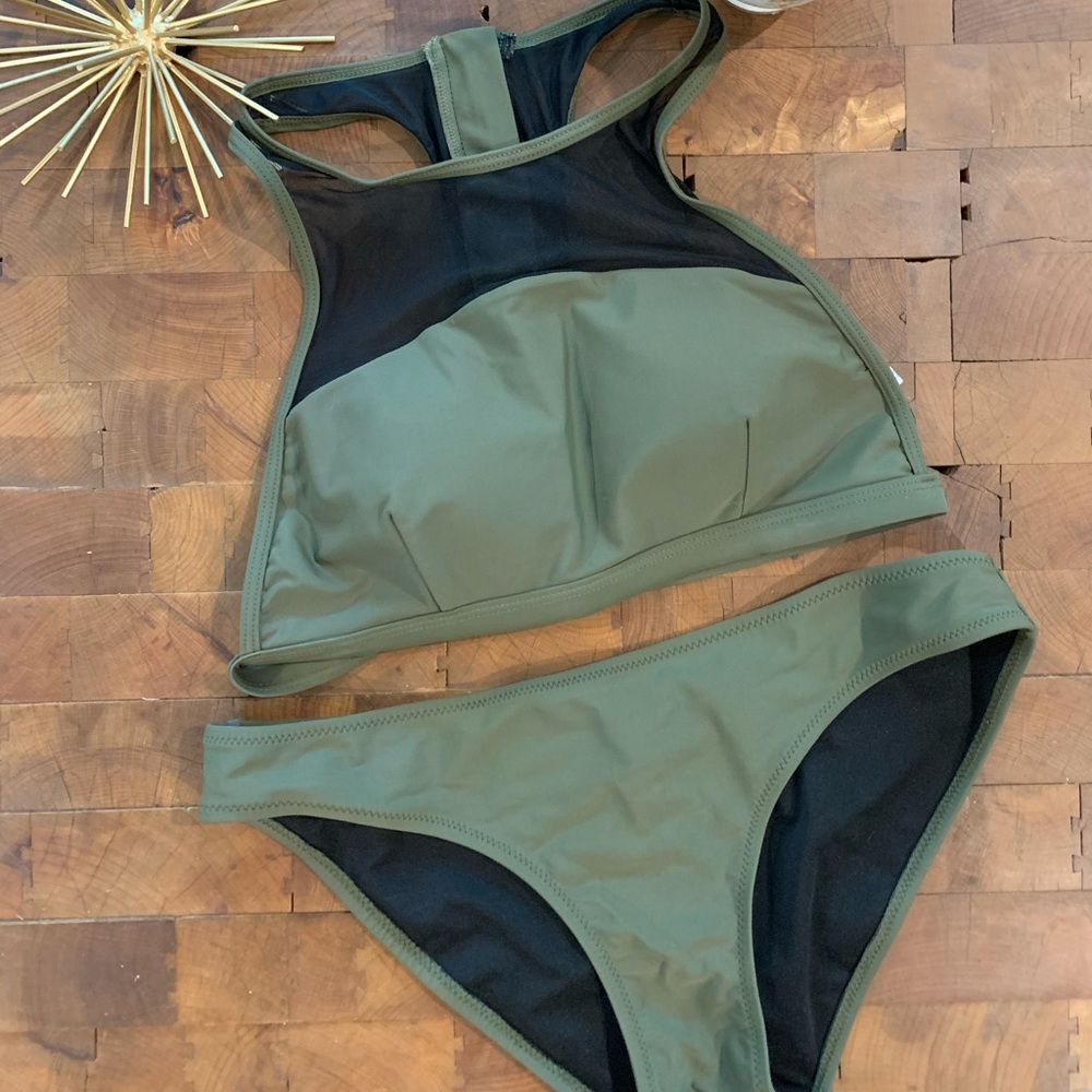 Medium army green bikini